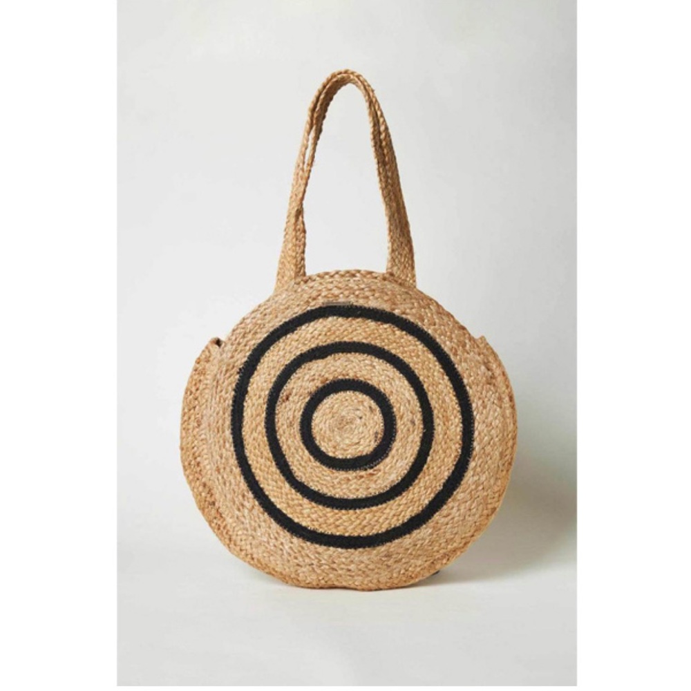O’Neill Bungalow Jute Circle Woven Tote NWT!